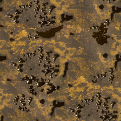 Seamless 4k photo texture material of marsh colored wet leather.