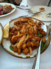 Spicy squid food is Northeast of Thailand.