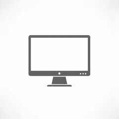 Fototapeta premium computer monitor isolated on white background