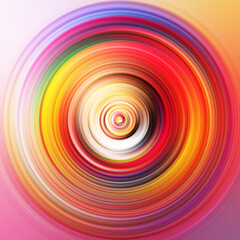 Colorful radial motion effect. Abstract rounded background. Color curves and sphere. Multi color gradient rings and circles wallpaper. Colored texture backdrop and banner.