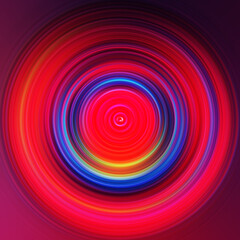 Colorful radial motion effect. Abstract rounded background. Color curves and sphere. Multi color gradient rings and circles wallpaper. Colored texture backdrop and banner.