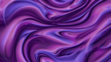 Smooth animation of purple and blue fluids mixing and swirling, creating a mesmerizing visual effect, perfect for backgrounds, overlays, or abstract projects