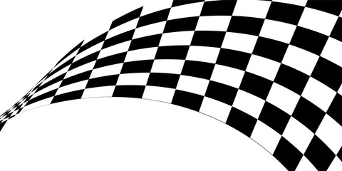 Racing flag vector icon on white background. Checkered flag. start and finish crossed flag. Racing flag.