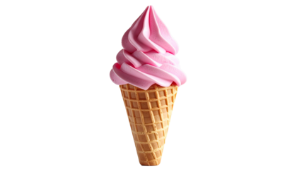 Soft serve ice cream - strawberry