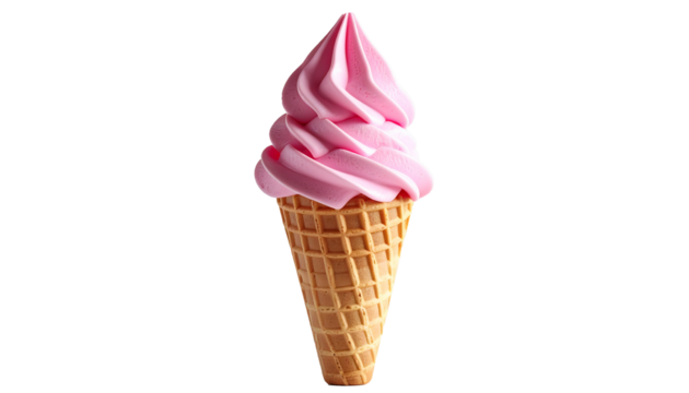 Soft serve ice cream - strawberry