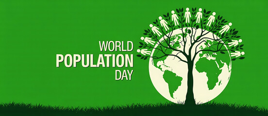 World population day people and planet earth