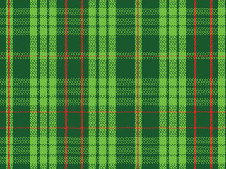 Seamless Green Plaid Striped Tileable Repeating Pattern St. Patrick's Day Abstract Background