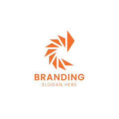 Iconic and symbolic letter C logo template.