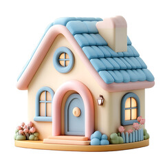 house on a white background