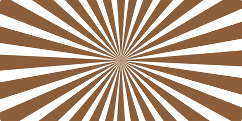 Brown color and white color Sunburst for the background flag of japanese Brown and beige sunburst background