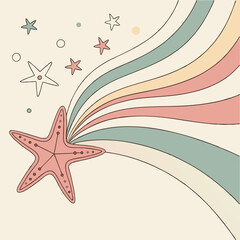abstract background with stars