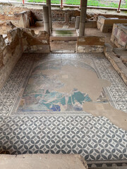 Mosaico del Cosmos en la Casa del Mitreo de Mérida, Extremadura