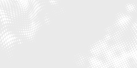 Dot white gray wave light technology texture background. Abstract big data digital concept dot modern arts