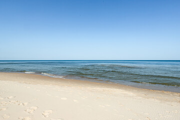 sand beach and Baltic sea