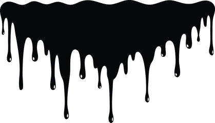 vector illustration of a dripping paint
