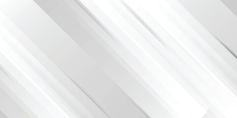 Obraz premium 3D white geometric abstract background overlap layer on bright space with rounded rhomb effect modern white