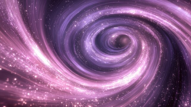 Spiral Galaxy in Violet Hues
