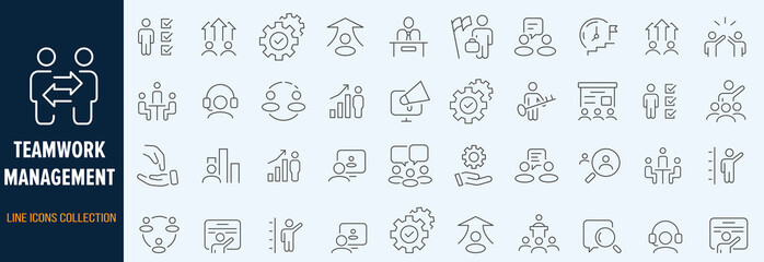 Team work and trust icon