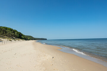 sand beach and Baltic Sea