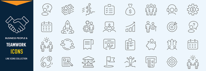 Team work and trust icon