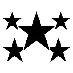 Obraz premium set of stars vector