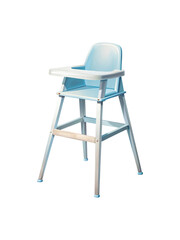 Baby High Chair in Pale Blue Colors for Infants and Toddlers