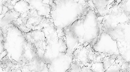 A close-up view of a white marble surface with gray veining. The texture is smooth and polished, showcasing natural patterns and variations in color.