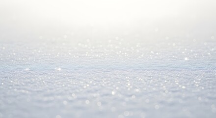 Fototapeta premium Sparkling Winter Snow A Close-Up of Icy Crystals Glistening in the Sunlight