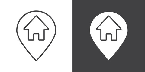 Address icon symbol illustration logo