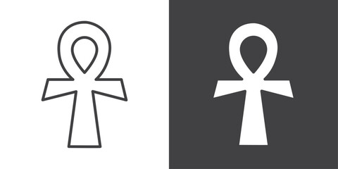 ankh icon symbol illustration logo