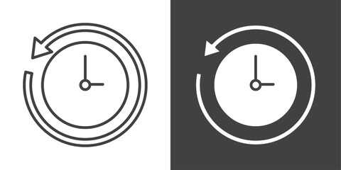 anti clockwise icon symbol illustration logo