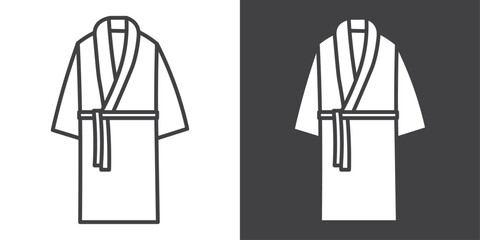 bath robe icon symbol illustration logo
