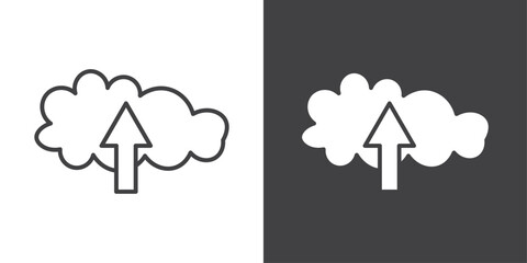 cloud upload icon symbol illustration logo