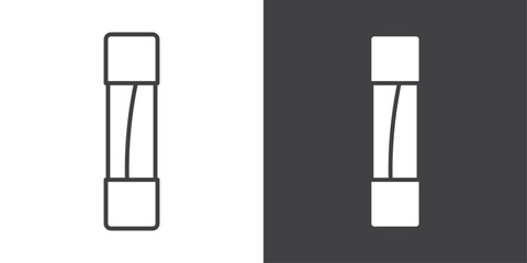 electric fuse icon symbol illustration logo