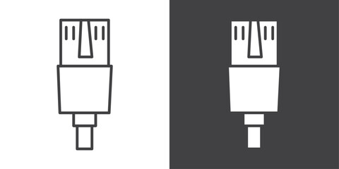ethernet cable icon symbol illustration logo