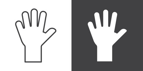 Hand icon symbol illustration logo