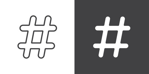Hastag icon symbol illustration logo