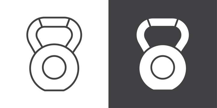 kettlebell icon symbol illustration logo