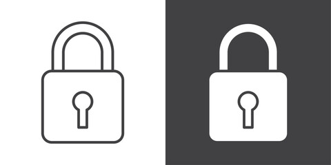 Lock icon symbol illustration logo