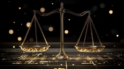 Math clipart Concept a balance scale with numbers on each side, symbolizing equality, soft, even lighting, balanced composition