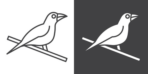 raven icon symbol illustration logo