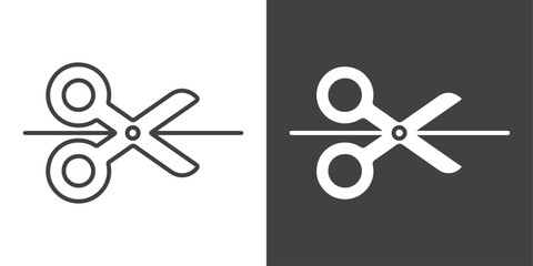 scissors icon symbol illustration logo