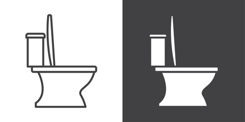 toilet icon symbol illustration logo