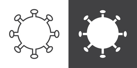 virus icon symbol illustration logo