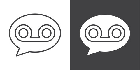 Voicemail icon symbol illustration logo