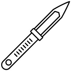 Scalpel Blade outline vector