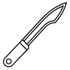 Scalpel Blade outline vector