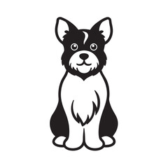 Shih Tzu Sitting Pet Dog Silhouette