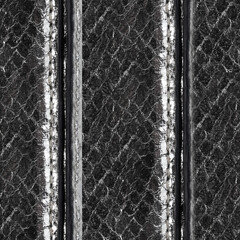 Seamless 4k photo texture material of ribbed black snake leather surface.