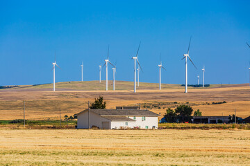 Campo eólico en Idaho.